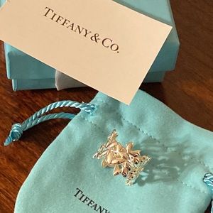 💙TIFFANY & COMPANY PALOMA PICASSO OLIVE LEAF BAND RING